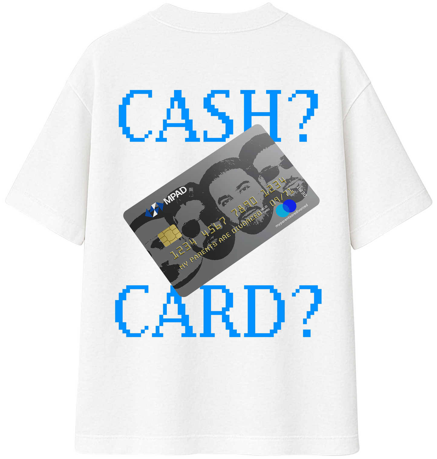 CASH? CARD? White