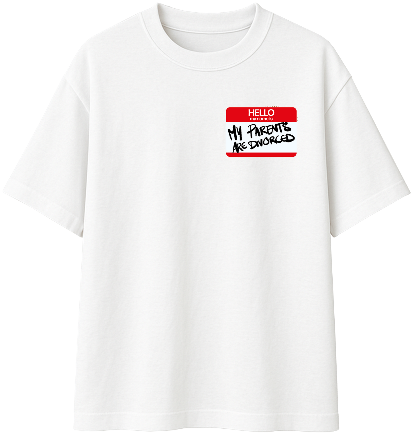 Name Tag - White